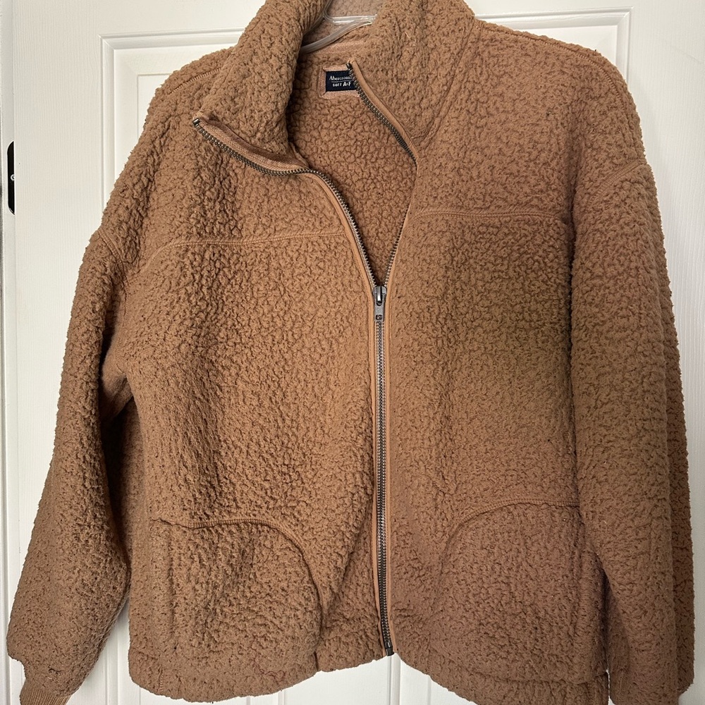 Abercrombie & Fitch Teddy Jacket size Large